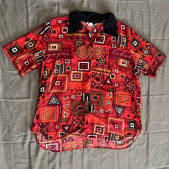 Vintage Caliche Collection Abstract Button-down - Picture 1 of 6